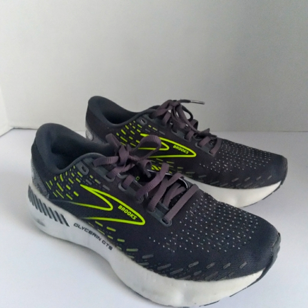 Brooks Glycerin‎ GTS Running Shoes Cushion Support Sneakers Black Size